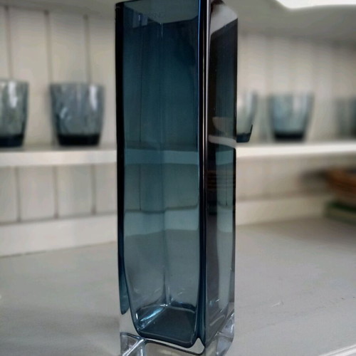 KROSNO vase used, blue color