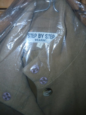 Step by Step wool trench coat used, beige, size L