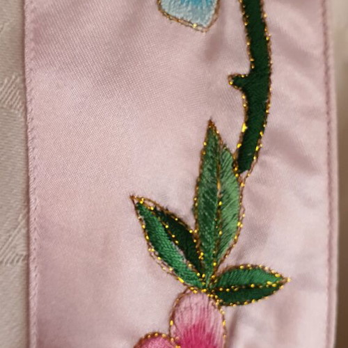 Outerwear new with embroidered flowers, size S, white