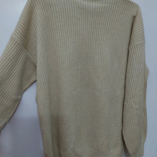 90s vintage pullover sweater, beige, XL