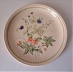  Staffordshire Πιάτο Σερβιρίσματος Ø24,5cm Tableware England Vintage #00613