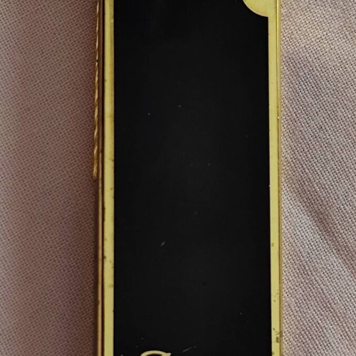 vintage Auto-rollalite black lacquer & metal