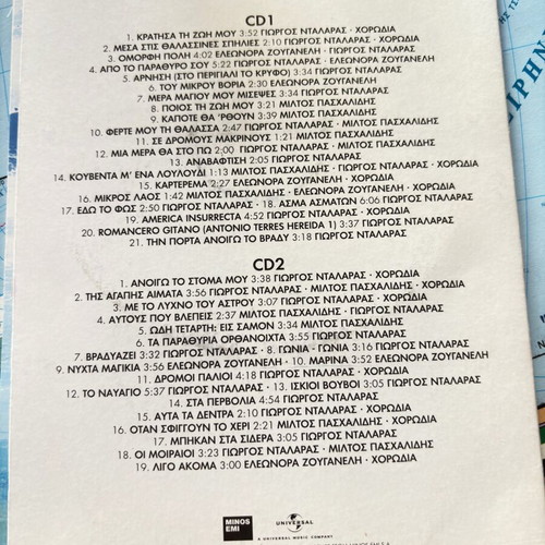 Mikis Theodorakis 2CD set with Giorgos Dalaras, Eleonora Zouganeli, Miltos Paschalidis