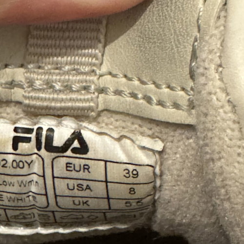 Fila athletic shoes like new, size 39, beige