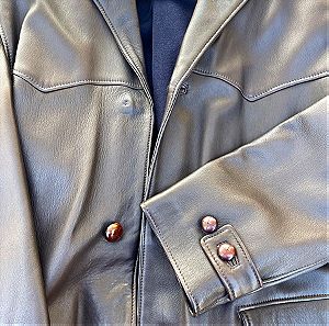 Δερμάτινο Hugo Boss baltessarini leather suit 3/4 αφόρετο μέγεθος λαρζ