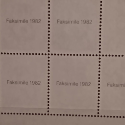 German unsealed stamp series 1982, 2 sheets
