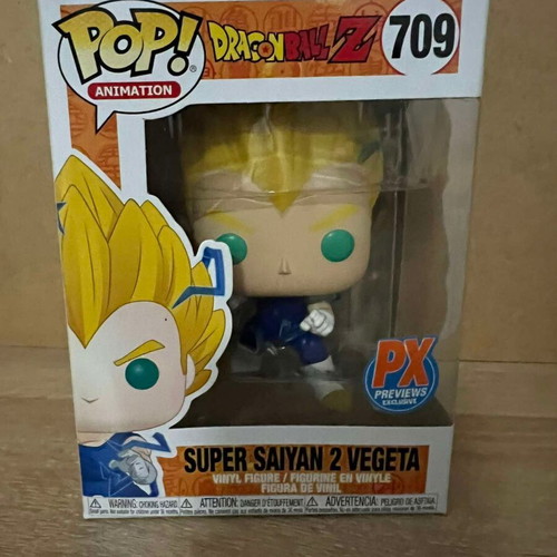Funko POP! Dragon Ball Z Super Saiyan 2 Vegeta #709 Exclusive Glow like new