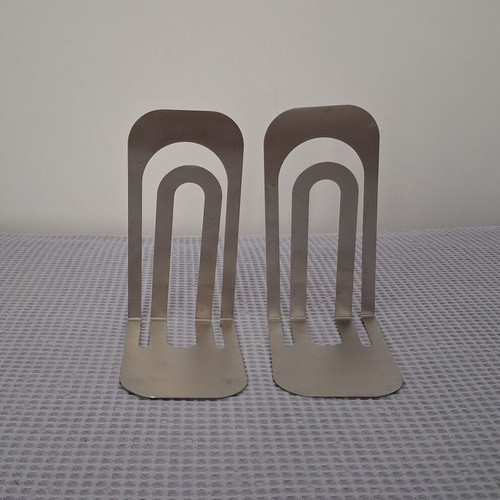 Bookends silver color, set of 2, like new