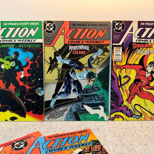 DC Comics Action Comics set of 6 issues 1988 used, English
