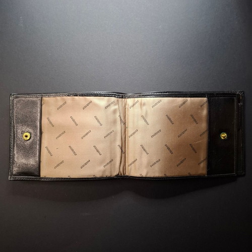 Italian leather men's wallet Evidence new, black