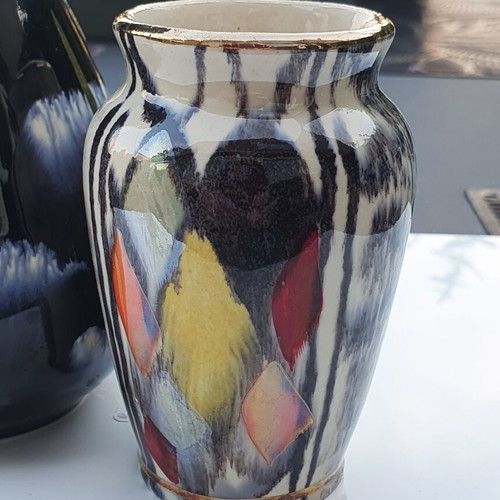 Set of 2 Vintage West German Pottery Vases Jasba Keramik used