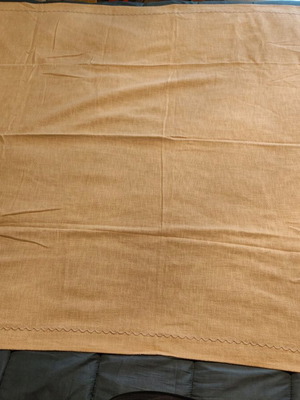 Fabric tablecloth new with embroidered rectangular design