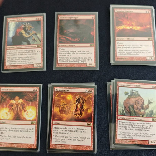 Magic the Gathering M13 Red Collection like new