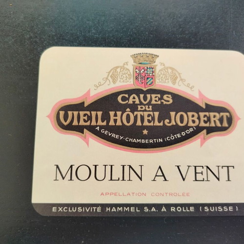 Moulin A Vent wine promotional label used