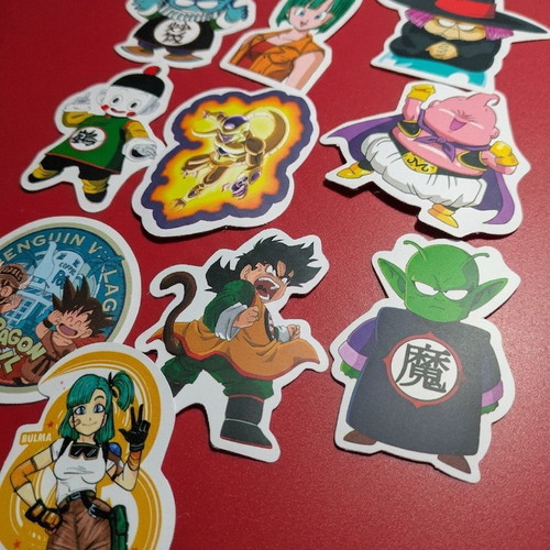 Dragon Ball matte stickers set of 10, new