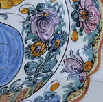 Handmade Skyros plate, 25 cm diameter