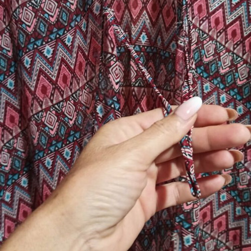 Beach Kaftan with Fringes like new, multicolor, one size