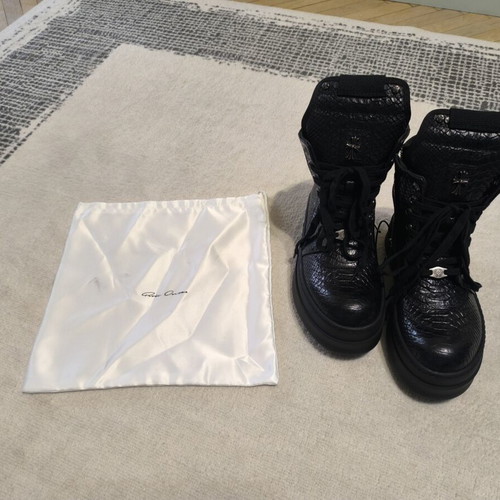 Rick Owens Geobasket Python shoes used, Chrome Hearts collaboration