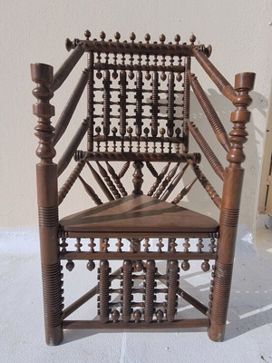 Handmade Charpai chair like new, solid wood from Kalash tribe