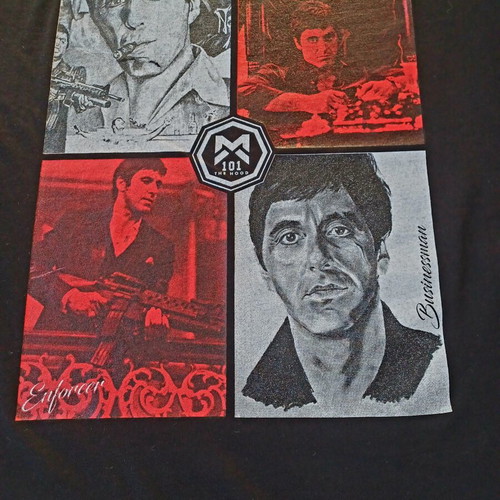 Scarface T-shirt Mafia 101 used, size XL, black and red