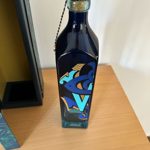 Johnnie Walker Blue Label Limited Edition empty bottle used with box