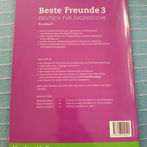 Beste Freunde 3 B1 German coursebook and workbook like new