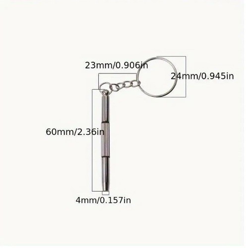 Precision screwdriver with keychain new for glasses and watch repair