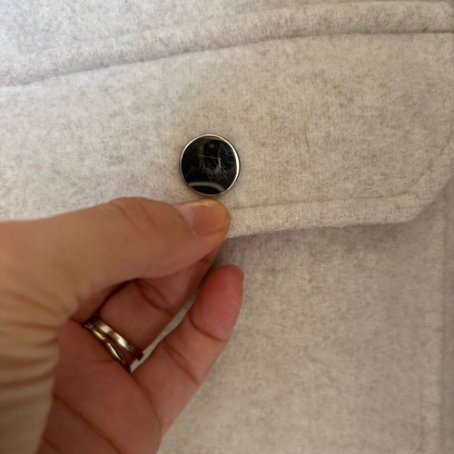 Zara oversized jacket used, grey, size small