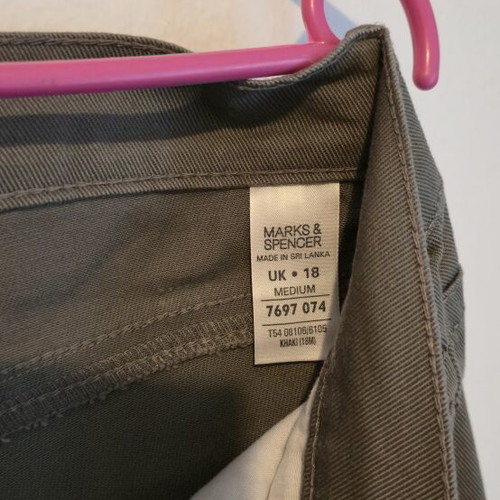 Marks & Spencer women's pants set like new, sizes 44 and 46, khaki and grey
