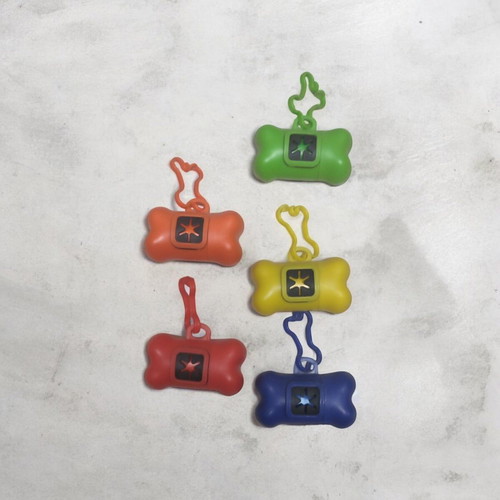 Dog waste bag holder with roll of 20 bags new