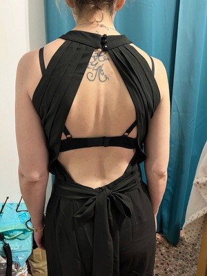 Ολόσωμη παντελόνα εξωπλατη Zara καινούργια, μέγεθος M μαύρο