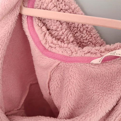 Fleece robe used for 6-7 years with pink unicorn