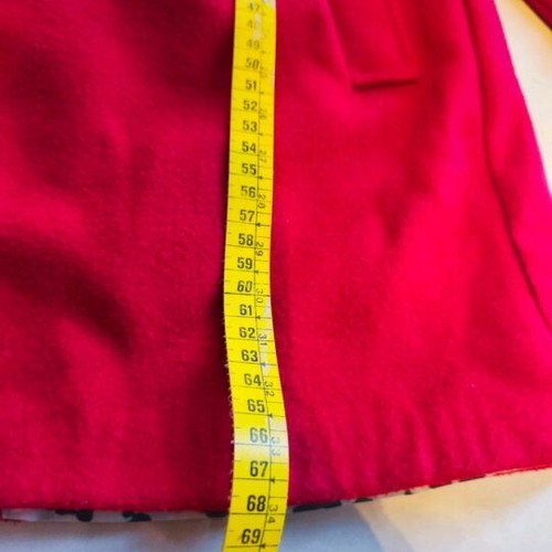 Red coat with satin lining like new