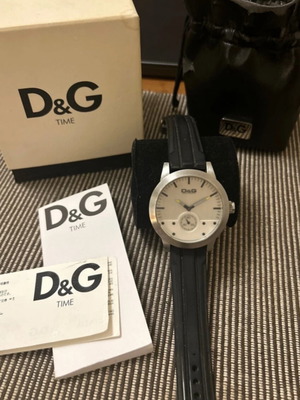 Ρολόι D&G Time μεταχειρισμένο, αδιάβροχο, ασημί