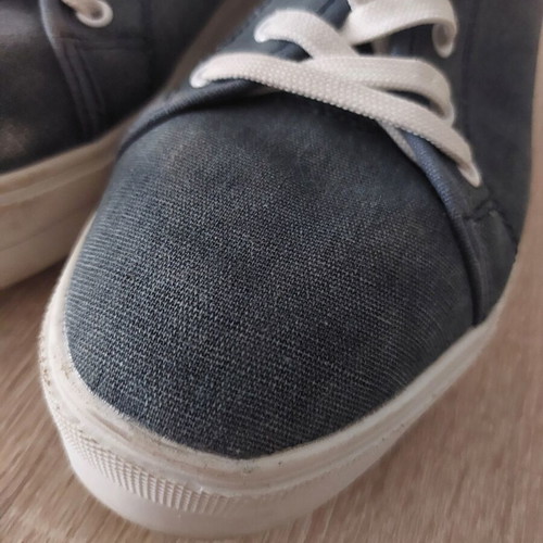 Doccini women's canvas shoes size 41, like new, white sole 4cm