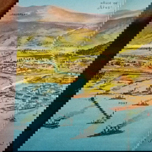 τετραπλή kart postal θεσσαλονίκης 1917