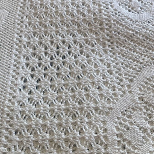 Handmade knitted vintage bed cover like new