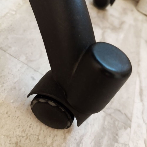 Office chair fabric black used with recline