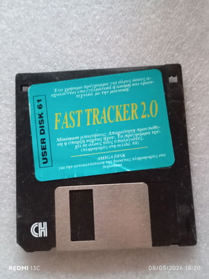 Amiga Fast Tracker 2.0 diskette used, USER Disk 61
