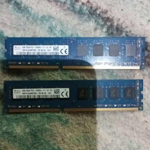 SK hynix 2x8GB 2Rx8 PC3-12800U 1600MHz RAM pack