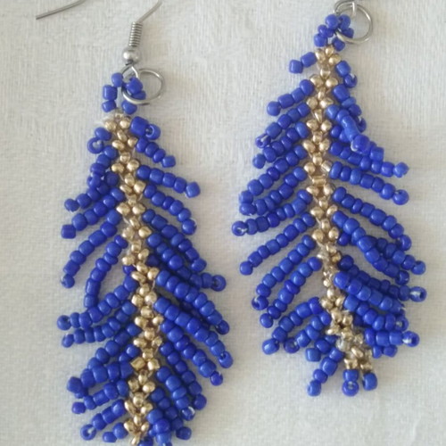 Handmade beaded earrings new, unique pieces