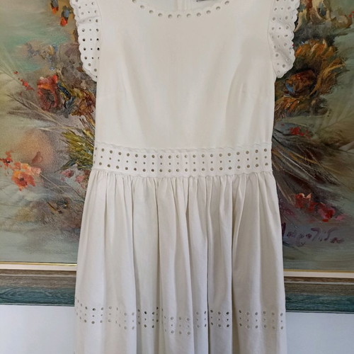 Red Valentino dress white like new, size 42 Italian