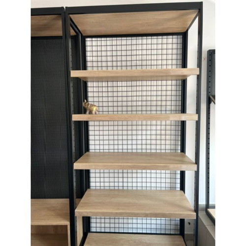 Metal Wall Composition like new, perforated sheet furniture and reinforced shelves