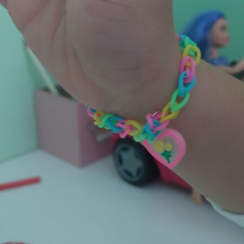 Plexi flexi children's bracelets new, colorful, set of 4
