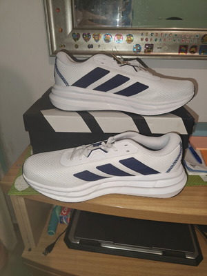 Adidas Galaxy 7 running shoes new with tags, size 44, white and blue
