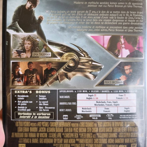 Percy Jackson the Olympians The Lightning Thief DVD used, adventure