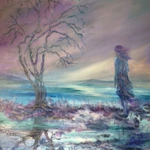Paintings "The Girl and the Landscape" and "Stormy Sea" new