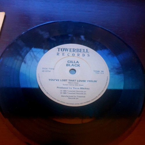 Cilla Black 7" vinyl record used, pop, 1985