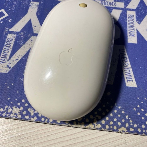 Apple USB mouse used, wired