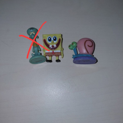 SpongeBob Mini Figures used, pack of 2
